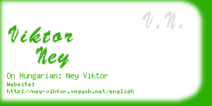 viktor ney business card